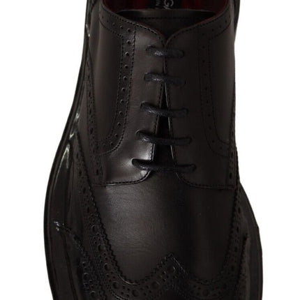 Elegant Calfskin Derby Oxford Wingtips