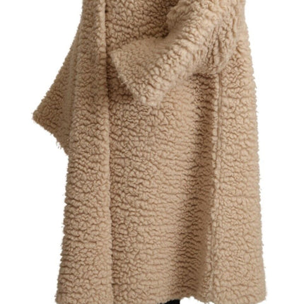 Elegant Beige Cacheme Cashmere Veste