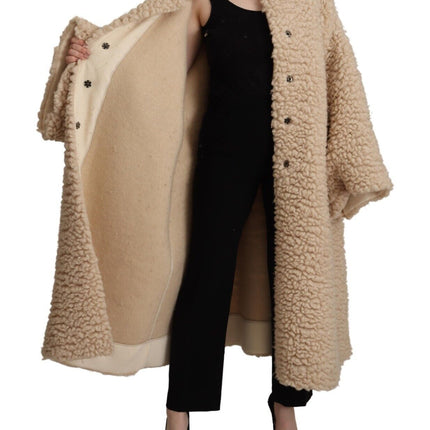 Elegant Beige Cacheme Cashmere Veste