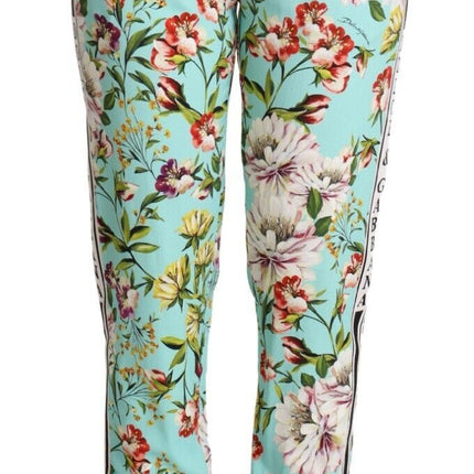 Pantalones de jogger de viscosa floral en verde