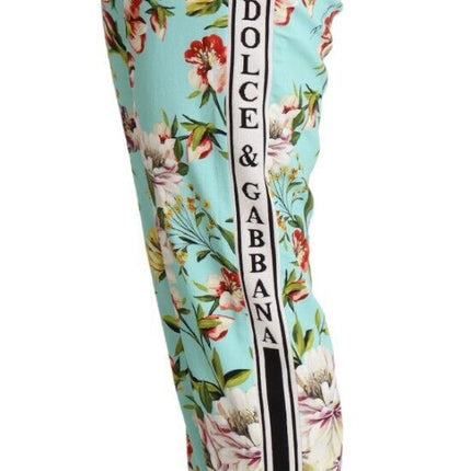 Pantalones de jogger de viscosa floral en verde