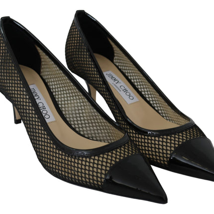 Pumps pointus en maille de brevet chic