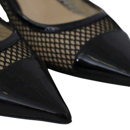 Pumps pointus en maille de brevet chic