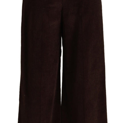 Elegantes pantalones de piernas de cintura alta