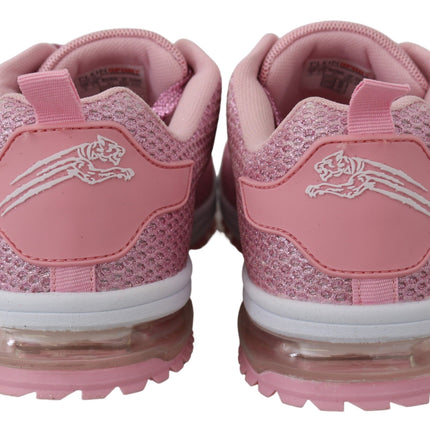 Sneaker chic in polvere rosa ad artigianato