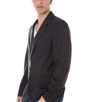 Gray Wool Men Jacket