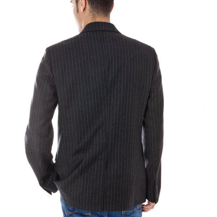 Gray Wool Men Jacket