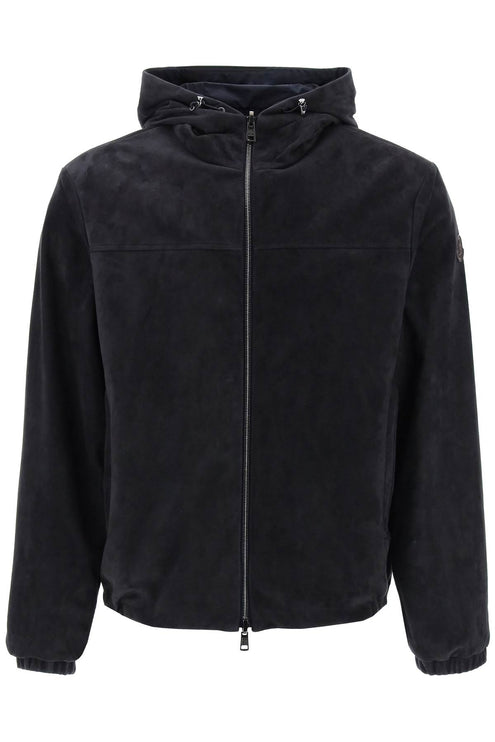 Moncler reversible suede frejus jacket in