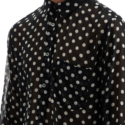 COMME DES GARCONS BLACK "polka dot crink