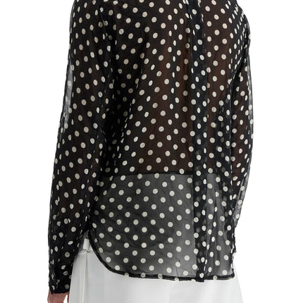 COMME DES GARCONS BLACK "polka dot crink