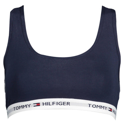 Blue Cotton Women Sports Bra