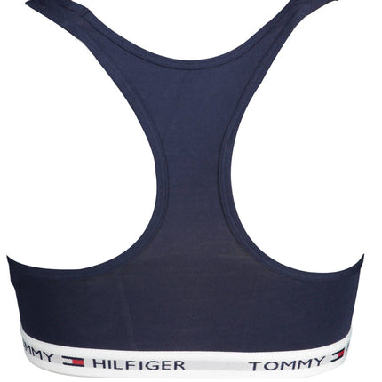 Blue Cotton Women Sports Bra