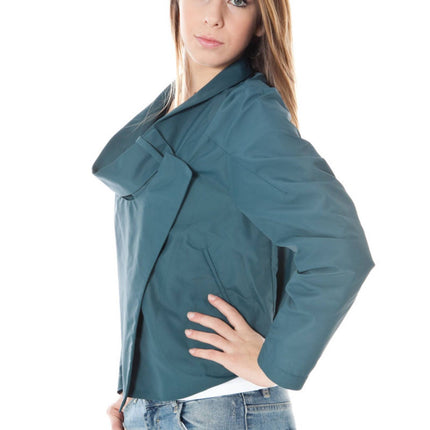 Green Polyamide Women Jacket