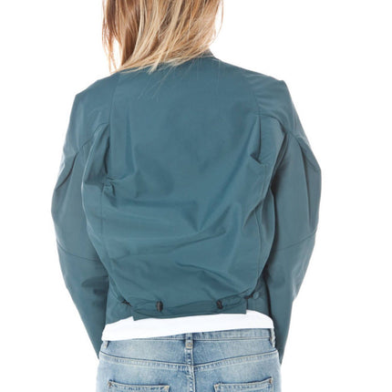 Green Polyamide Women Jacket