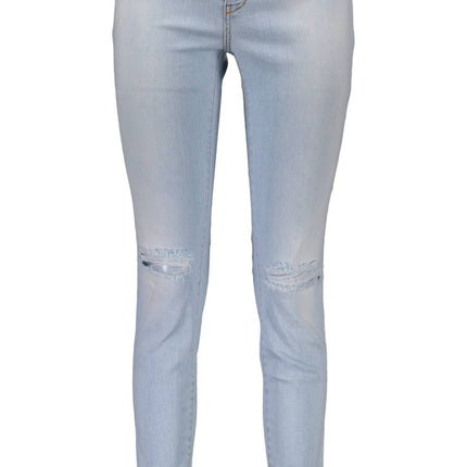 Jeans de mezclilla azul claro elegante