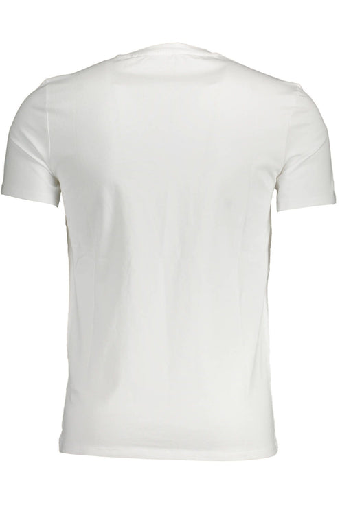 Slanke witte ronde nek slanke fit tee