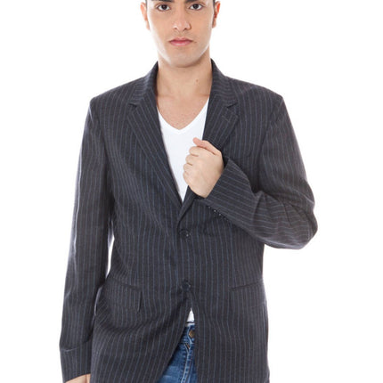 Gray Wool Men Jacket