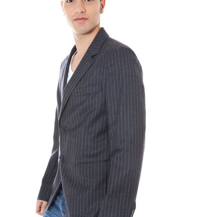 Gray Wool Men Jacket