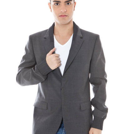 Gray Wool Men Jacket