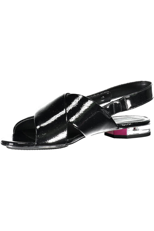 Black Polyethylene Women Sandal