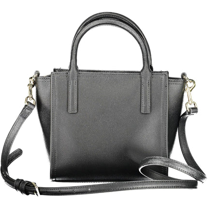 Black Polyethylene Women Handbag