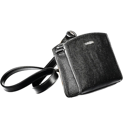 Black Polyethylene Women Handbag