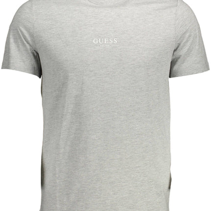 Gray Cotton Men T-Shirt