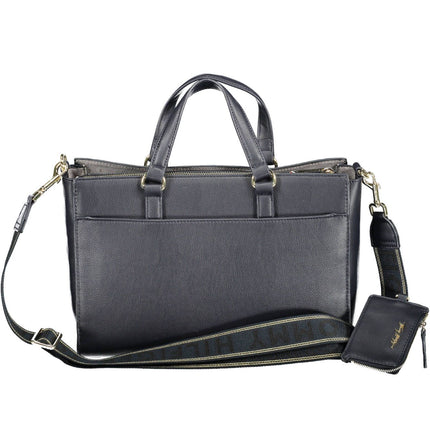 Blue Polyethylene Women Handbag