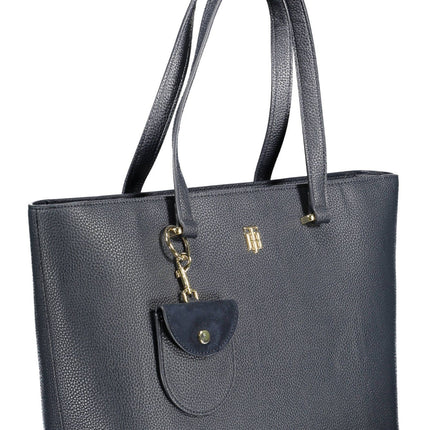 Blue Polyethylene Women Handbag