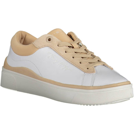 White Leather Women Sneaker