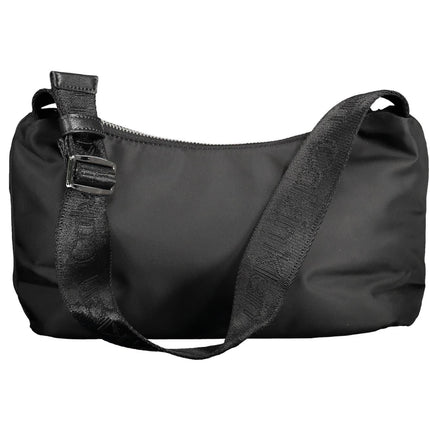 Black Polyester Women Handbag