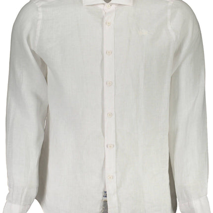 Elegant wit linnen shirt met lange mouwen