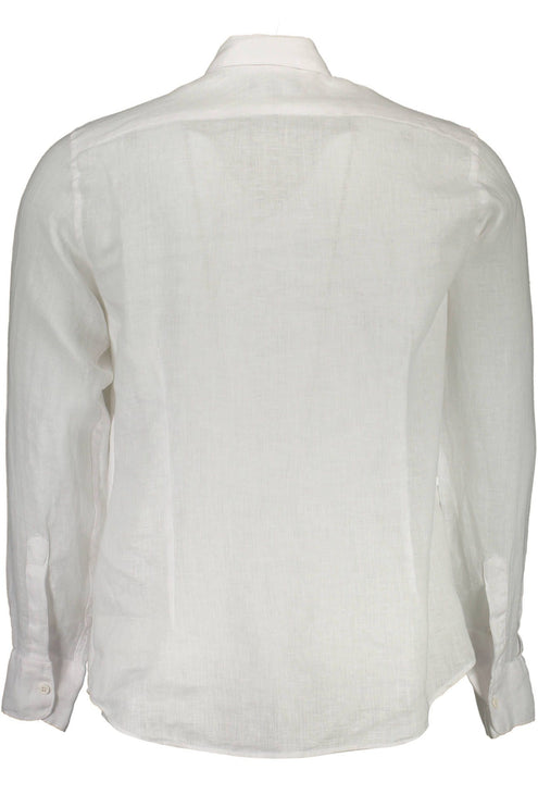 Elegant wit linnen shirt met lange mouwen