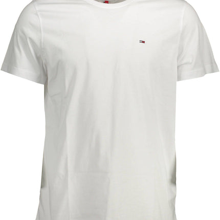 White Cotton Men T-Shirt