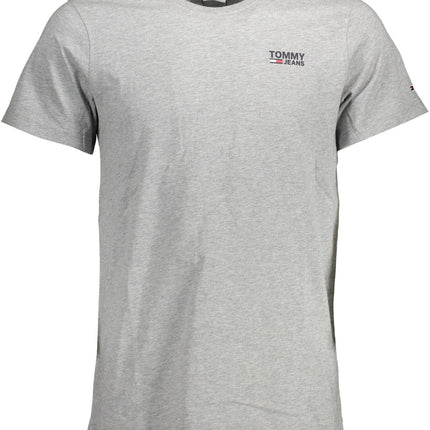 Gray Cotton Men T-Shirt