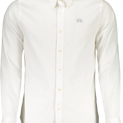 White Cotton Men Shirt