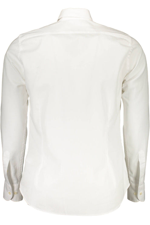 White Cotton Men Shirt