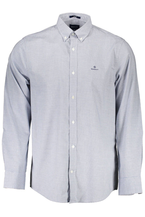 Elegant biologisch katoenen blend blauw shirt