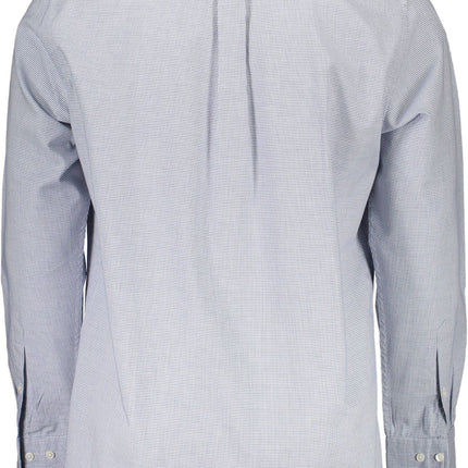 Elegant biologisch katoenen blend blauw shirt