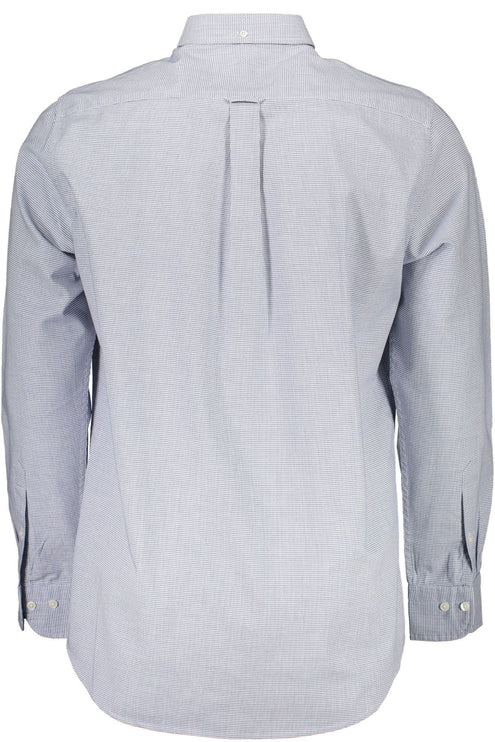 Elegant biologisch katoenen blend blauw shirt