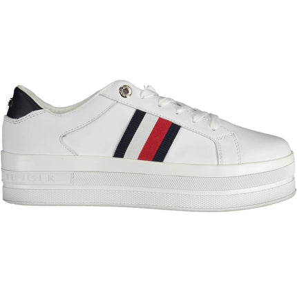 White Polyethylene Women Sneaker