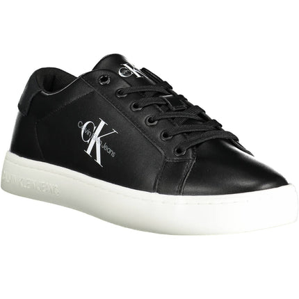 Black Leather Men Sneaker