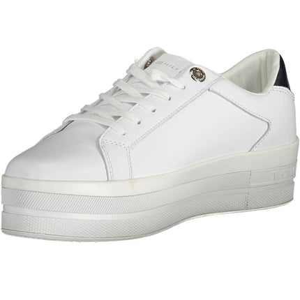 White Polyethylene Women Sneaker