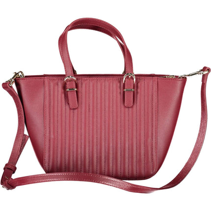 Red Polyethylene Women Handbag