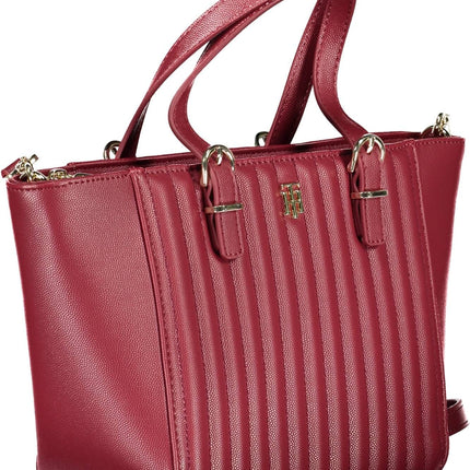 Red Polyethylene Women Handbag