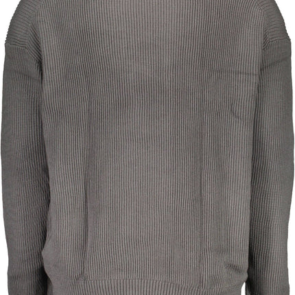 Gray Cotton Men Sweater