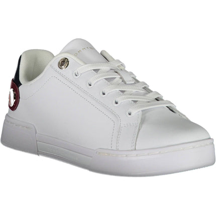 White Polyethylene Women Sneaker