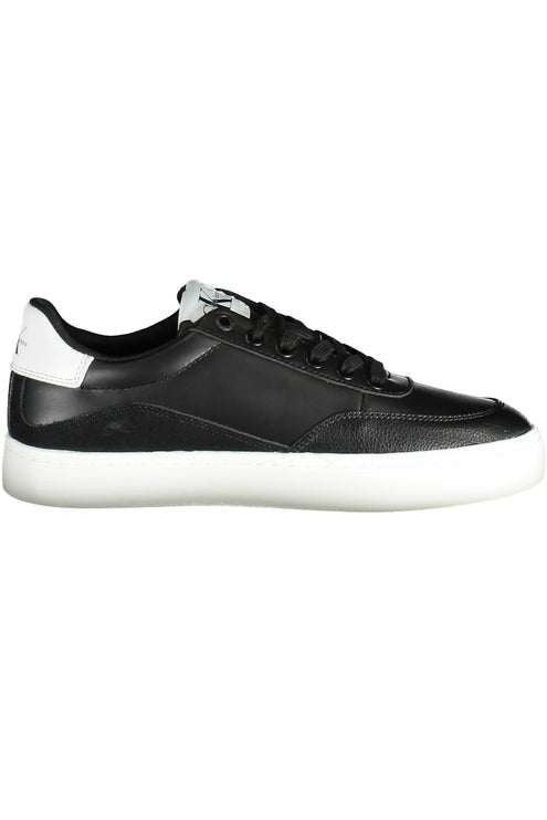 Black Leather Women Sneaker