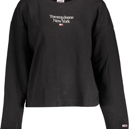 Black Cotton Women Sweater