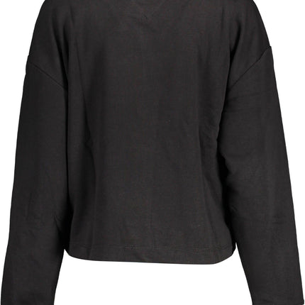 Black Cotton Women Sweater